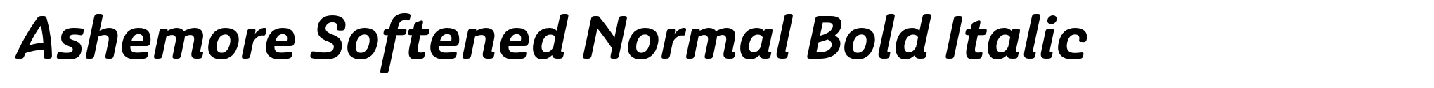 Ashemore Softened Normal Bold Italic image